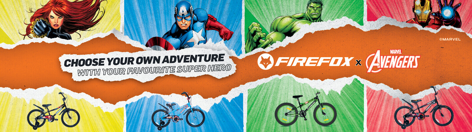 Marvel and Disney Bikes